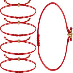 PRICES MAY VARY. Package contents: you will receive a plenty of 7 knots kabbalah protection red cords,sufficient quantity are provided for you to wear or send to your friends and families, nice accessories for New Year, Christmas, Mother's Day, birthday, Valentine's Day and more festivals and important days 7 Knots bracelet: each bracelet is featured with 7 knots in vibrant red color, and designed with pull knots on both sides to adjust the size as your desire, so it's very easy to wear, it will Red Rope, Knot Bracelet, Cord Bracelet, Paracord Bracelets, Cord Bracelets, Nature Prints, Bracelet For Women, Vibrant Red, Handmade Bracelets