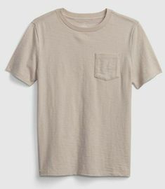 Gap Kids 100% Organic Cotton Unisex T-Shirt with Pocket Tan Medium (8) NWT. Gap Cotton T-shirt For Everyday Wear, Casual Gap T-shirt, Gap Kids, Unisex T Shirt, Gap, Organic Cotton, The 100, Mens Graphic Tshirt, Best Deals