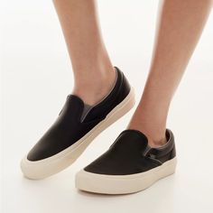 New With Tag Vans Aritzia Anaheim Factory Collection Classic Leather Slip On 98 Dx Size: 3.5 Men, 5 Women Vans Leather Sneakers With Contrast Sole, Classic Vans Slip-on Sneakers With Round Toe, Vans Black Slip-on Sneakers With Rubber Sole, Black Vans Slip-on Sneakers With Rubber Sole, Vans Black Sneakers With Textured Sole, Black Vans Sneakers With Textured Sole, Sporty Black Vans Slip-on Sneakers, Vans Black Slip-on Sneakers With Round Toe, Black Vans Slip-on Sneakers With Round Toe