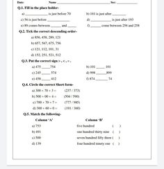 the worksheet is shown for students to learn how to use numbers and symbols