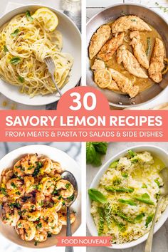 30 savory lemon recipes from pasta to salads and sides