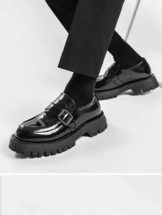 Product Show： Streetwear Business Casual, Wedding Loafers, Streetwear Business, All Black Shoes, Leather Wedding, Casual Leather Shoes, Korean Fashion Casual, Loafers Shoes, Casual Sportswear