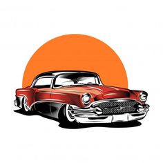 VINTAGE CARS Vintage Car Cartoon, Retro Car Drawing, Classic Car Drawing, Classic Car Illustration, Vintage Car Art, Car Logo Design, Cartoon Cars