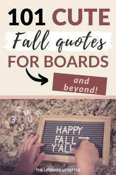 101 Cute Fall Quotes (for a Letter Board & Beyond) Short Fall Quotes, Cute Fall Quotes, Spice Quotes, Bulletin Board Sayings, Thanksgiving Chalkboard, Pumpkin Quotes, September Quotes, November Classroom, Letterboard Signs