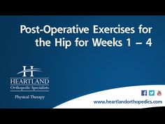 Post-Operative Exercises Weeks 1-4 for Total Hip Replacement - YouTube Hip Surgery Recovery, Hip Strengthening Exercises, Hip Surgery, Physical Therapy Exercises, Knee Exercises, Surgery Recovery, Knee Replacement, D P, Hip Pain