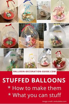 stuffed balloons and how to make them what you can stuff in them is so cute