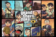 This Doraemon x Grand Theft Auto Visualization Will Ruin Your Childhood Grand Theft Auto Series, Doraemon Wallpapers, Zero Wallpaper, Birthday Places, Original Wallpaper, Free Hd Wallpapers, Video Game Art, Gta 5, Grand Theft Auto