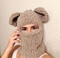 The most on-trend hat of winter 2022-2023!  We create exactly those plush balaclavas you see on social media!  112 colors of yarn Today's plush balaclava is not only a fashionable hat, but also an impromptu face mask for our situation:)  Soft, warm and very cozy - with or without ears, with chain decor or melange - any of them will be fashionable, trendy and so comfortable for you! Knitted balaclava - a basic thing for the coming winter.   ------------------------ EVERYTHING YOU NEED TO KNOW ABO Warm Full Face Balaclava For Winter, Warm Balaclava Mask For Winter, Warm Balaclava For Winter, Winter Balaclava Mask For Cold Weather, Winter Balaclava For Cold Weather, Christmas 2022/2023 Trends, Bunny Ski Mask, Balaclava With Ears, Bunny Balaclava