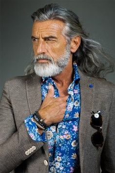 Grey Hair Beard, Silver Model