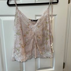 Light Pink, Green, Orange Zara Tank Top. Lace Details. Bohemian Floral Print Camisole For Spring, Zara Casual Camisole For Spring, Casual Zara Camisole For Spring, Y2k Shopping, Zara Basic Top, White Ruffle Top, Zara Tank Top, Layered Tank Top, Buy List