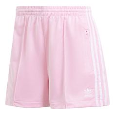 (WMNS) adidas Firebird Shorts Asia Sizing 'True Pink' IN6284 Adidas Firebird, Pink Football, Apparel Shop, Sports Sneakers, Adidas Shorts, Firebird, Active Wear For Women, Active Wear, Limited Edition