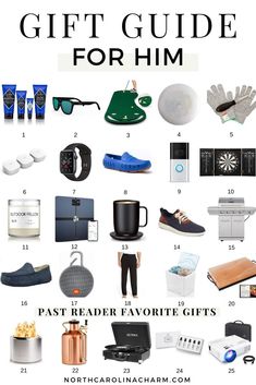 the gift guide for him is full of great gifts to give him this holiday season