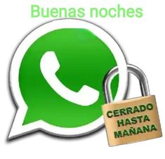 a green phone with a padlock attached to it and the words cerrado hasta manana