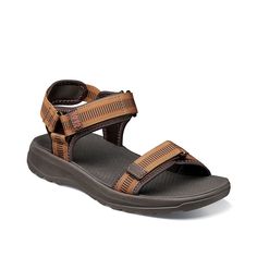 Nunn Bush-Huck Sport Sandal Take on active summer days in the Huck Sport sandal from Nunn Bush. The durable nylon design, contoured footbed and EVA sole combine for a secure, comfortable fit. Sandals Design, Men Sandals, Sandals Brown, Brown Leather Sandals, Sport Sandals, Eva Sole, Designer Sandals, Brown Sandals, Sneaker Brands