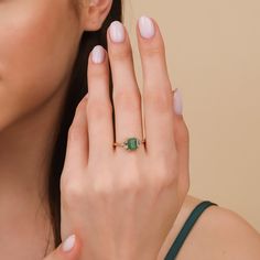 Lauryn Chic, timeless, and versatile - we can’t recommend our rings enough! The Emerald Stone is the birthstone for May. The Octagon shape of the stone also gives this ring an elegant look. This dainty piece would make the perfect gift for her! - Handmade- Solid Gold- Natural Diamonds and Emerald- G Color, SI Quality Diamonds- Total Diamond Carat Weight: 0.24 ctw- Total Emerald Carat Weight: 1.14 ctw- Band Width: 1.7 mm All pieces come beautifully boxed in suede pouches you can always use when t Emerald And Diamond Engagement Ring, Octagon Shape, Diamond Carat, Emerald Stone, Perfect Gift For Her, Quality Diamonds, Diamond Engagement Ring, Diamond Engagement, Diamond Engagement Rings