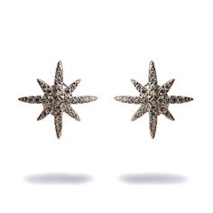 Bring the magic and sparkle of the stars to your style with the Guidance North Star Sterling Silver & Diamond Stud Earrings. These stunning earrings are sterling silver and adorned with radiant diamonds, capturing the brilliance and mystery of the North Star.  Perfect for adding a touch of celestial elegance to any outfit, these earrings will illuminate your look with their dazzling beauty and timeless charm Details 925 Sterling Silver Cz Diamonds Avoid contact with chemicals, makeup, parfume. Do not use dips or abrasive cleaners on earrings. To clean and brighten it up your earrings, wipe them gently with jewelry polishing cloth. The North Star, Forever Jewelry, Jewelry Ring Box, Diamond Stud Earrings, Diamond Stud, Stunning Earrings, North Star, Polish Jewelry, Jewellery Boxes