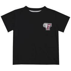 Fordham Rams Hand Sketched Vive La Fete Impressions Artwork Boys Black Short Sleeve Tee Shirt Black T-shirt With Screen Print For School, Black Screen Print T-shirt For School, Black Graphic Tee For School, Black Graphic Print T-shirt For School, Black Character Print Top For School, Black Graphic Print Shirt For School, Unisex Graphic Print Tops For School, Hand Sketch, Boy Tees