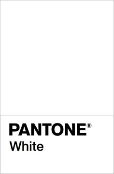 the pantone white logo is shown in black and white