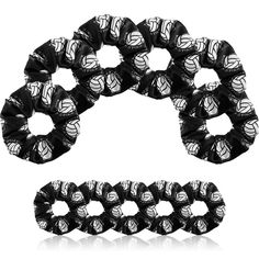 PRICES MAY VARY. Volleyball hair scrunchies: you will receive many silk satin volleyball scrunchies, washable and easy to dry, convenient for you to use, full of sport elements, make you look active and attractive Comfortable to wear and kind to hair: made of soft fabric, durable and elastic, smooth to touch, easy to fit hair and thin hair, appropriate for wearing in your hair as well as on your wrist Versatile hair ties: from a simple high ponytail to a half up messy style or top knots, our vol Gifts For Volleyball Players, Thick Natural Hair, Perfect Ponytail, Pony Style, Amazon Jewelry, Sport Hair, Tie For Women, Hair Elastic, Roller Set