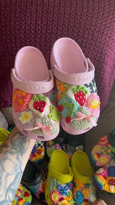 Crochet cover crocs | crochet crocs | Cute Handmade | Crochet shoes | Crochet patterns | Fun crochet Casual Crochet Patterns, Casual Crochet Patterns For Spring, Pink Crochet Patterns In Yarn, Pink Knitted Yarn Patterns, Pink Knitted Patterns In Yarn, Pink Knitted Patterns From Yarn, Crochet Ideas Beginner, Crochet Crocs, Crocs Cute