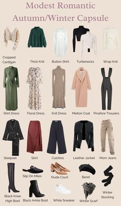 Outfit Ideas Winter School, Outfit Ideas Winter Aesthetic, Ideas For Winter Outfits, Leggings Winter Outfit, Outfit Ideas Winter Casual, Modest Capsule Wardrobe, Winter Aesthetic Outfit, Romantic Style Outfit, Romantic Clothing Style