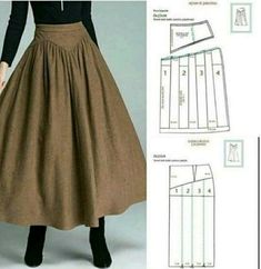 a woman's skirt and top sewing pattern