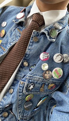 Funky Jackets, Dyke Fashion, 2024 Clothes, Kids Denim Jacket, Battle Jacket, Kids Denim, Mode Inspo, Looks Style