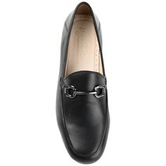 Smart and seasonless the Giia by Journee Signature. This slip-on loafer is accented with a horse-bit detail for a fresh look. Premium genuine leather material adds a luscious look and a 4 mm Tru Comfort Foam� footbed keeps you on your feet in comfort. Horsebit Detail Slip-on Loafers For Work, Office Slip-on Loafers With Horsebit Detail, Workwear Horsebit Detail Slip-on Loafers, Workwear Slip-on Loafers With Horsebit Detail, Elegant Loafers With Horsebit Detail And Round Toe, Elegant Business Casual Loafers With Horsebit Detail, Elegant Loafers With Horsebit Detail For Business Casual, Slip On Flats, Horse Bits