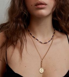 18K Yellow Gold Reverie : Medium Mixed Belcher Extension Chain Necklace – FoundRae Blue Clavicle Chain Necklace, Layered Bangles, 18k Gold Chain, 18k Gold Necklace, Heart Gemstone, Themed Jewelry, Layered Bracelets, Enamel Jewelry, Jewelry Lover