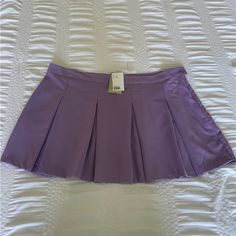 Beautiful Mini Skirt Brand New With Tags From H&M Size Xxl Casual Purple Pleated Tennis Skirt, H&m Fitted Flared Skirt, Purple Mini Tennis Skirt For Spring, Purple Lined Mini Tennis Skirt, Casual Purple Pleated Mini Skirt, Purple Casual Pleated Skirt For Summer, Chic Pleated Skirt From H&m, Fitted Pleated Skirt From H&m, Chic Pleated Skirt By H&m