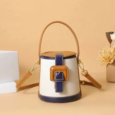 Buy New Fashion Design Box Shape Cross Body Bag Female Short Handle Bag Cowhide Leather Women Small Shoulder Bag Bucket Bag for only $56.99 at Julie bags! Purse Design, Handbag Design, African Hats, Unique Handbags, Design Box, Female Shorts, Cute Handbags, Handbag Heaven, Colored Leather