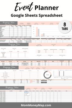 the google sheets spreadsheet for every event