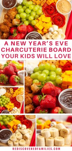 the new year's eve charcuterie board for your kids will love it