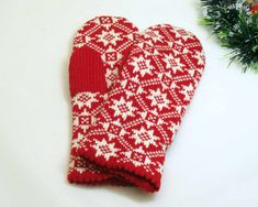 These knitted fair isle mittens were handmade using a manual knitting machine. The mittens are double sided, lining color is white. We knit from local Estonian yarns which are very warm, sturdy and long-lasting. With every wash the mittens will become softer. They are ideal for outdoor hiking walks, for city outfits and make a great gift. Material: 100% Wool Colors: White and Red 📦 SHIPPING:  We process your order in the shortest time and ship with Estonian post and tracking. ℹ️ PLEASE NOTE:  The colors on your screen may slightly differ due to your monitor color settings.     Thank You for choosing Hansalina Boutique and supporting small businesses! Fair Isle Mittens, Knitted Mittens, Wool Gloves, City Outfits, Winter Gloves, Knit Mittens, Knitting Machine, North Star, White And Red