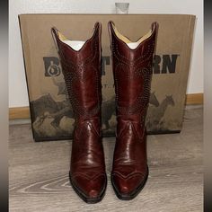 Preloved Corral Red Heart With Studs Boots. Size 7. Preloved, But Still In Great Condition As Shown In Pics And With All Studs Attached! Retired Style! Will Ship In A Boot Box. Style R1030 Red Western Heeled Boots With Snip Toe, Classic Red Boots For Rodeo, Western Style Red Leather Mid-calf Boots, Red Round Toe Heeled Boots For Rodeo, Western Burgundy Boots With Round Toe, Red Leather Snip Toe Mid-calf Boots, Western Style Burgundy Boots With Round Toe, Red Leather Heeled Boots For Rodeo, Western Style Red Mid-calf Boots With Pointed Toe