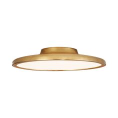 Dot LED Flush Mount Ceiling Light in Natural Brass (Large). Visual Comfort Lighting, Nate Berkus, Circa Lighting, Kelly Wearstler, Burke Decor, Led Flush Mount, How To Make Light, Flush Mount Lighting, Visual Comfort