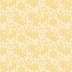 a yellow and white background with circles