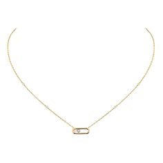 Looking for the perfect gift? The Move Uno diamond necklace in yellow gold is part of the Move collection from the Messika Jewelry and High Jewelry Maison. This iconic collection derives from the moving diamond that slides into its center. Created by hand in 18-carat white gold, we particularly like its adjustable chain set with six other diamonds for a radiant effect. Whether you go for a minimalist look by wearing this diamond necklace on its own, or a more fashionable look by layering it with Messika Jewelry, Gold Diamond Necklace, House Gifts, Fine Watches, High Jewelry, Jewelry Creation, Watches Jewelry, Jewelry Branding, Custom Jewelry