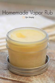 A simple, homemade recipe for vapor rub. This recipe is so easy to make and keeps for a year. My go-to rub for all cold and sinus congestion. As well as headaches. Diy Vapor Rub, Vapor Rub, Sinus Congestion, Natural Healing Remedies, Vicks Vaporub, Natural Cough Remedies, Natural Therapy, How To Get Rid Of Acne, Good Health Tips