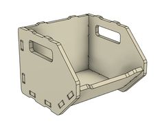 a 3d image of a plastic container