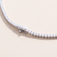 Callie Embrace modern elegance with our Lab Grown Diamond Tennis Necklace. This stunning piece features a continuous line of sparkling lab-grown diamonds, each meticulously set in a sleek and timeless design. Perfect for any occasion, this necklace offers the brilliance of diamonds with an eco-friendly touch. Whether you're dressing up for a special event or adding a touch of luxury to your everyday look, this tennis necklace is a versatile and sophisticated addition to your jewelry collection. Daisy Pendant, Diamond Tennis Necklace, Continuous Line, Tennis Necklace, Handcrafted Necklace, Modern Elegance, Special Event, Everyday Look, Lab Grown