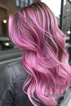 Pink Ombre Hair - A Trendy Transformation! - Puqqu Long Pink Hair, Hair Shadow, Shadow Root, Hair 2024, Hair Color Techniques, Hair Stylies