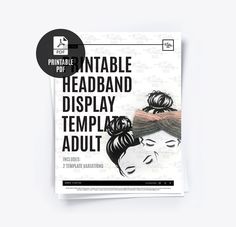 the printable headband display pamphlet is displayed on a white background with black text