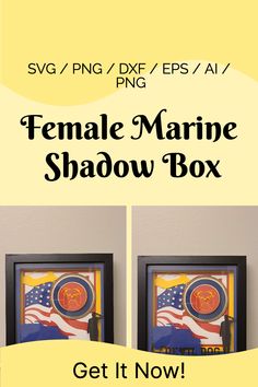 the female marine shadow box is now available