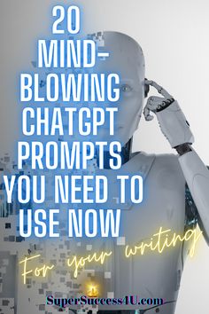 20 Mind-Blowing ChatGPT Prompts You Need To Use Now ⋆ To improve your writing! Prompts Chat Gtp, How To Use Chat Gbt, Chat Gtp Ideas, Chatgtp4 Prompt, Artificial Intelegent Art, Chat Gtp, Blog Post Design, Pinterest Affiliate Marketing, Computer Tips