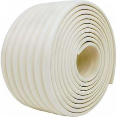 a roll of white foam on a white background