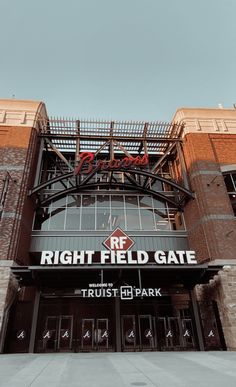 the right field gate is open for all to see