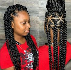 Twist Hairstyles On Natural Hair, Hairstyles On Natural Hair, Havana Twist Hairstyles, African Braids Hairstyles Pictures, Latest Braided Hairstyles, Havana Twist, Marley Hair, African Hair Braiding Styles, Braided Cornrow Hairstyles