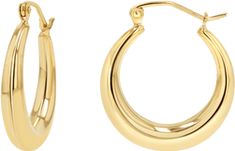 Crescent Shape, Earring Collection, Ear Hook, Earrings Collection, Crescent, Hoop Earrings, Angeles, Twist, Gold