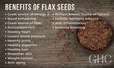 Flax seeds are nutrition bombs with many health benefits. They are easy to incorporate into your diet. Flax seeds are packed with Omega-3’s – healthy fatty Seed Benefits, Flax Seed Benefits, Brain Healthy Foods, Seeds Benefits, Turmeric Tea, Health Information, Healthy Joints